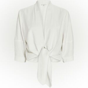 The Sei Front Tie  Blouse